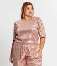 Blusa Feminina Plus Size Em Paetê Secret Glam Unica Blusa Feminina Plus Size Em Paetê Secret Glam Unica