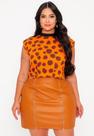 Blusa Feminina Plus Size Estampa Animal Print