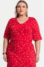 Blusa Feminina Plus Size Estampada Secret Glam - Confeccionada em Viscose Maquinetada