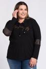 Blusa Feminina Plus Size Manga Longa Estampada "Be free to fly" Capuz - Serena