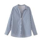 Blusa Feminina plus Size Oversized Com Botões, Manga Comprida, Elegante, Para Primavera/verão.