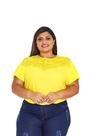 Blusa feminina plus size pedraria manga curta sku: bp12