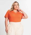 Blusa Feminina Plus Size Secret Glam Laranja