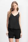 Blusa feminina regata creponada Essendi - P