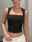 Blusa Feminina Regata Justa Franzida Elegante Moda Feminina Blusa Feminina Regata Justa Franzida Elegante Moda Feminina