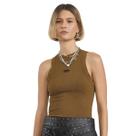 Blusa Feminina Regata Logo Metal Colcci