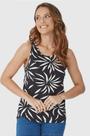 Blusa Feminina Regata Malwee - Confeccionada em Viscose Stretch, Modelagem Mullet, Tamanho Plus Size