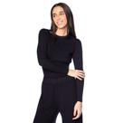 Blusa Feminina Sea Surf Malha Canelada Preto Blusa Feminina Sea Surf Malha Canelada Preto