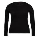 Blusa Feminina Sea Surf Plus Size Canelada Preto