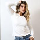 Blusa Feminina Segunda Pele Manga Longa