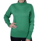 Blusa Feminina Seiki Tricot ML Meia Gola Verde - 830381