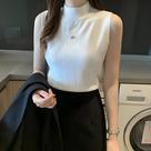 Blusa Feminina Sem Mangas - Malha Elástica, Moda Coreana, Casual (Primavera/Verão)