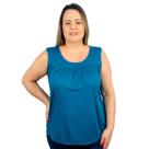 Blusa Feminina Senhora Bata Regata Lisa