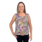 Blusa Feminina Senhora Bata Regata Verão