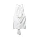 Blusa Feminina Sexy Sem Mangas Com Laço Nas Costas, Toque Macio, Moda Halter, Top De Verão LS9013 Blusa Feminina Sexy Sem Mangas Com Laço Nas Costas, Toque Macio, Moda Halter, Top De Verão LS9013