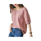 Blusa Feminina Soltinha de Meia Manga - Moda Coreana Zanzea 2024