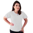 Blusa Feminina Soltinha Manga Curta 2 Mangas Godê Babado Malha