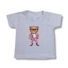 Blusa Feminina T-shirt Urso Estampa Da Moda Menina Blogueira