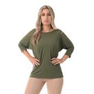 Blusa Feminina Talita Verde Militar Sallada Mista Blusa Feminina Talita Verde Militar Sallada Mista