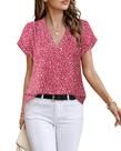 Blusa feminina Timeson, casual, poliéster, vermelha