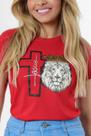 Blusa feminina tipo T-shirt Blusa feminina tipo T-shirt