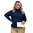 Blusa Feminina Tricô Lã Plus Size Manga Longa Cacharrel Frio Blusa Feminina Tricô Lã Plus Size Manga Longa Cacharrel Frio