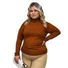 Blusa Feminina Tricô Lã Plus Size Manga Longa Cacharrel Frio Blusa Feminina Tricô Lã Plus Size Manga Longa Cacharrel Frio