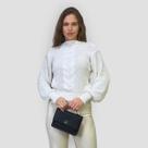 Blusa Feminina Tricô Lã Trança Macia Casual Inverno Elegante