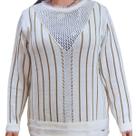Blusa Feminina Tricot Clajan Pérolas Plus Size
