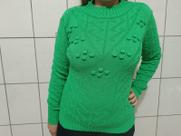 Blusa Feminina Tricot Trabalhada 7 Pipocas Amorelie