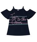 Blusa Feminina Trip to the Ocean Rovitex Kids Azul
