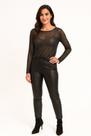 Blusa Feminina Tule Brilhante Manga longa P ao GG