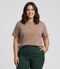 Blusa Feminina Viscose Plus Size Secret Glam Marrom