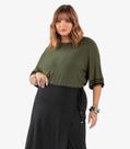 Blusa Feminina Viscose Plus Size Secret Glam Verde