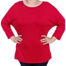 Blusa Feminina Viscose Plus Size Vermelha UnJoo