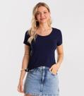 Blusa Feminina Viscotorcion Básica Rovitex Azul