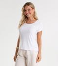 Blusa Feminina Viscotorcion Básica Rovitex Branco Blusa Feminina Viscotorcion Básica Rovitex Branco