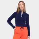 Blusa Fila Cropped Manga Longa Sport Club Feminina