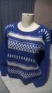 Blusa fio tricô azul M