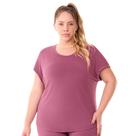 Blusa Fitness Plus Modelagem Ampla Dusty Pink