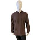Blusa flame manga longa com capuz Ellus Marrom