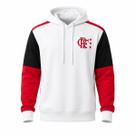 Blusa Flamengo Moletom Retrô 1981 Away - Masculino Tamanho:MCor:Branco
