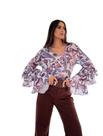Blusa Folk Murau 106359 Azul Céu 42 Blusa Folk Murau 106359 Azul Céu 42