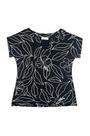 Blusa Forte Japonesa Preta Estampada com Design Sofisticado Blusa Forte Japonesa Preta Estampada com Design Sofisticado
