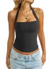 Blusa frente única EasyGala com forro duplo sem encosto Feminina preta L