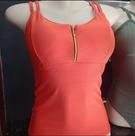 Blusa frente única-feminina- na cor laranja- tamanho M