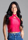 Blusa Frente Unica Transpassada Sawary Fashion Tamanho P