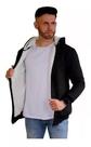 Blusa Frio Moletom Ziper Preto Com Forro Lã De Carneiro