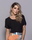 Blusa Gabriela Manga C/ Detalhe