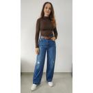 Blusa Gola Alta Cacharrel Feminina Segunda Pele Básica Justa Cor:MarromTamanho:GG-46